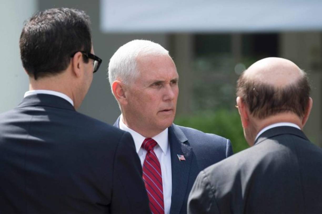 El vicepresidente Mike Pence también acudió al evento del día en Washington D.C.