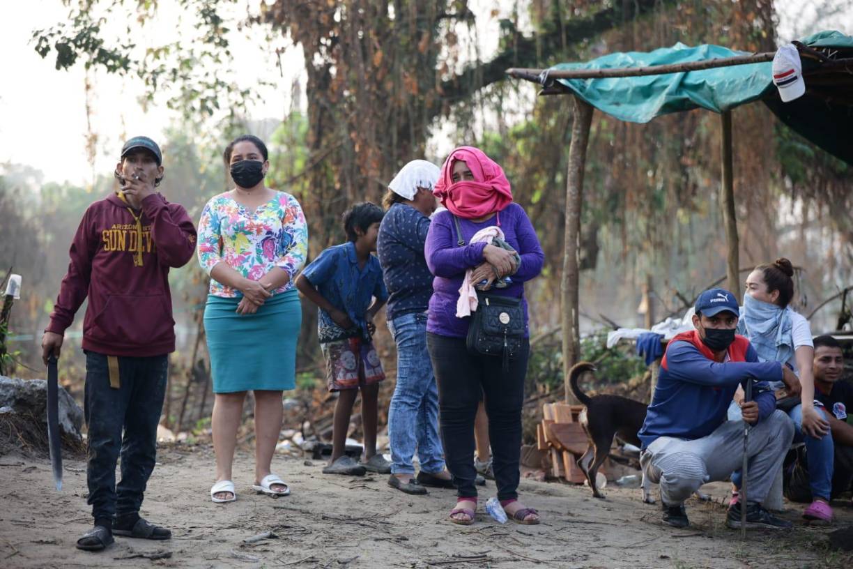 Los predios invadidos, que son privados, están siendo divididos en lotes.