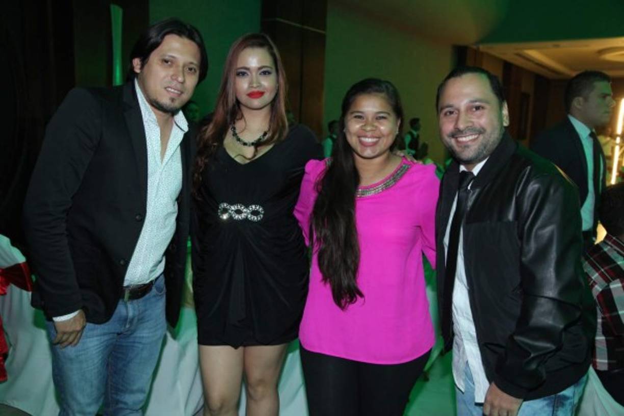 Eduardo Paz, Diana Molina, Dayana Figueroa y José Bonilla.