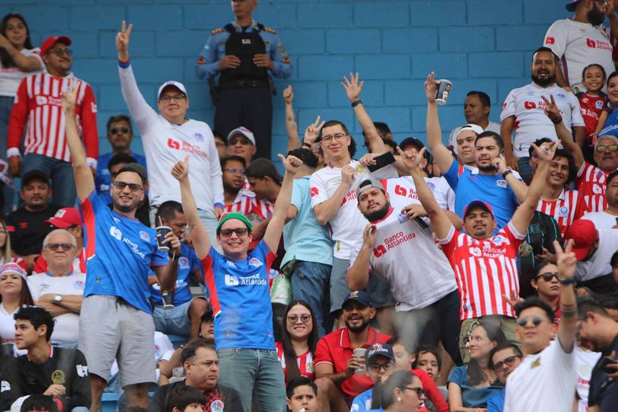 Aficionados olimpistas abarrotaron el estadio Nacional Chelato Uclés.