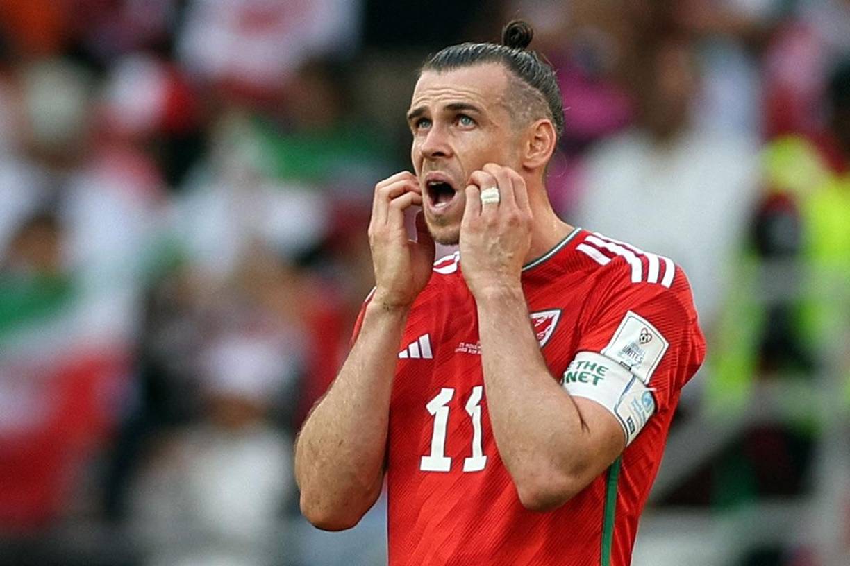 Gareth Bale no podía creer lo que había pasado en los últimos minutos del partido ante Irán, que marcó dos goles en el descuento para ganar.