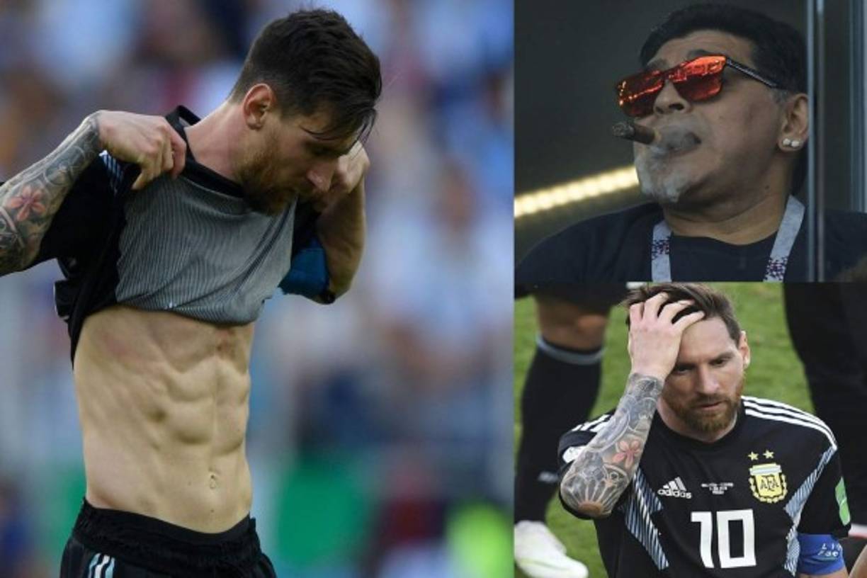 La selección argentina tropezó en su debut mundialista en Rusia-2018 con un empate 1-1 ante Islandia, en un encuentro en el que Lionel Messi erró un penal en la segunda mitad. Mira las mejores imágenes post-partidos en donde el crack rosarino no se contuvo y se le vio decepcionado.