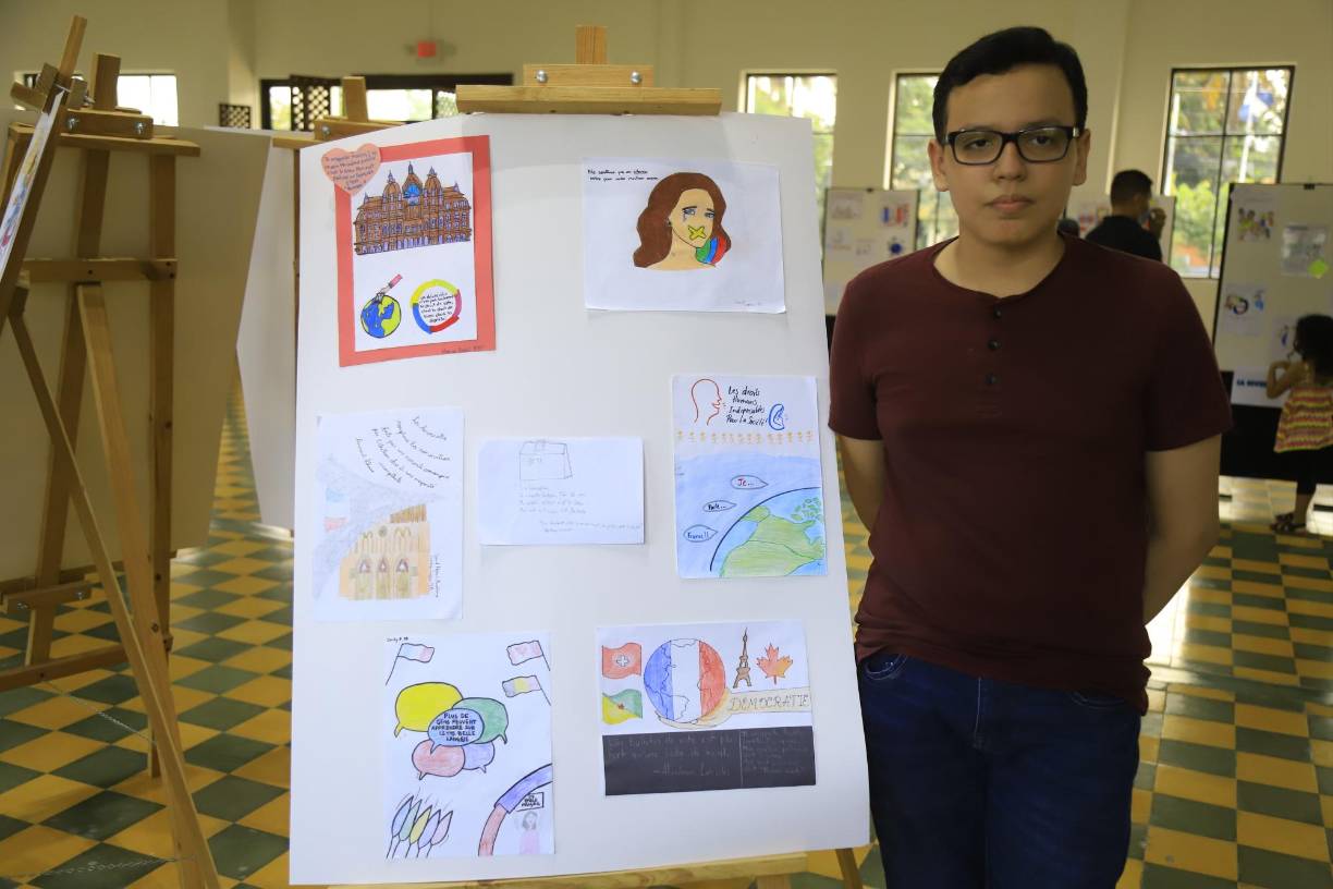 Rodrigo Cantillo, alumno del noveno grado sección B de la Saint Peter Academy.