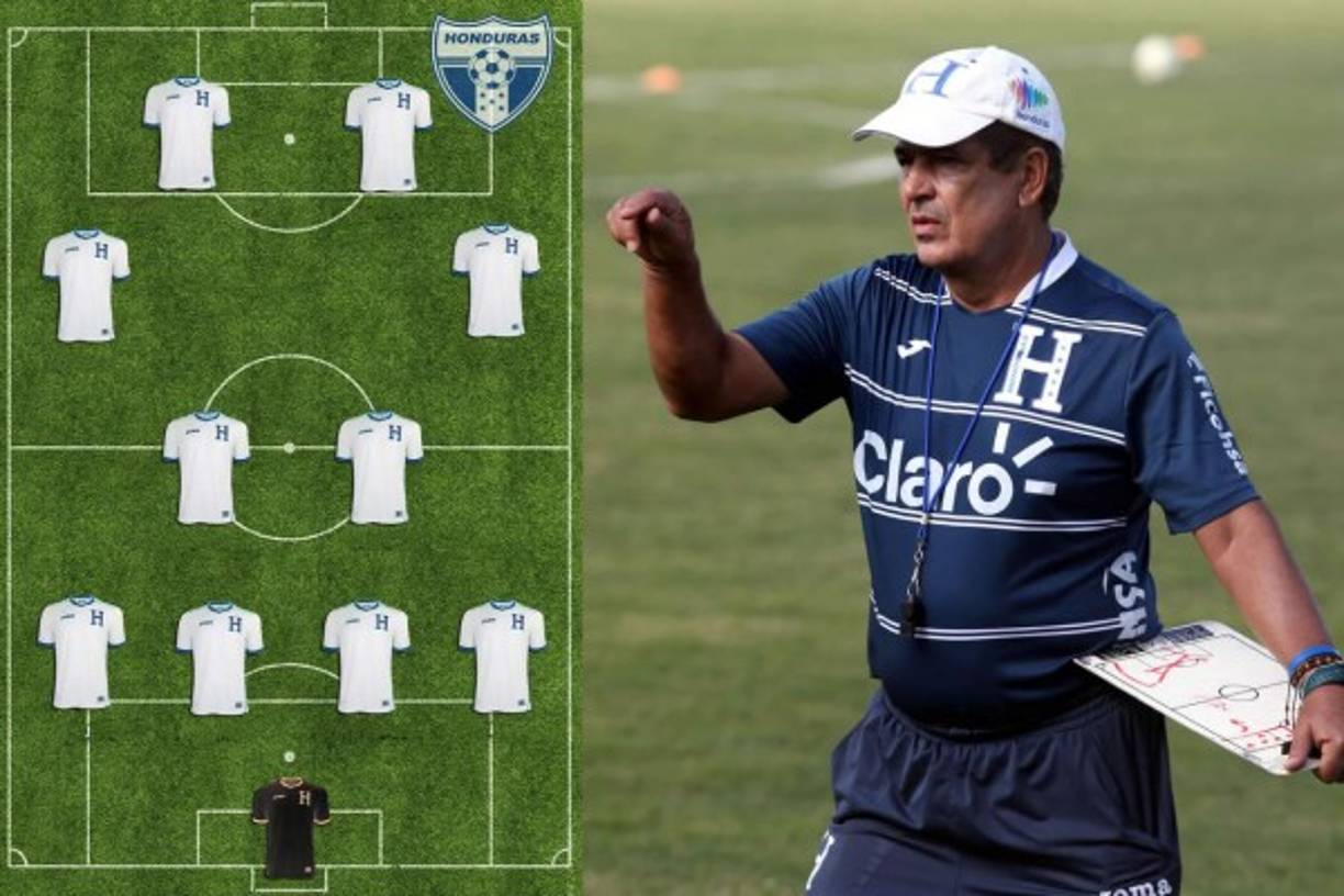 Jorge Luis Pinto está preparando los últimos detalles para el primer partido del repechaje de la Selección de Honduras contra Australia y ya tiene una idea del 11 titular que usará.