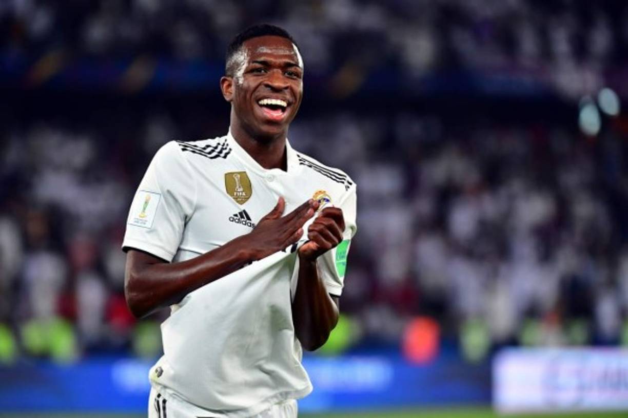 Vinicius Junior celebrando el autogol que provocó para el cuarto tanto del Real Madrid.