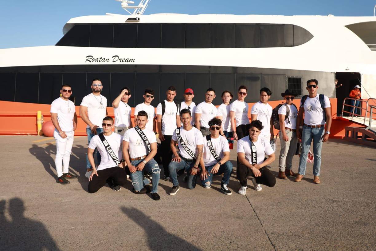 El lunes 27 de febrero comenzaron las actividades del Míster Honduras Humanidad en Utila, Bay Island.