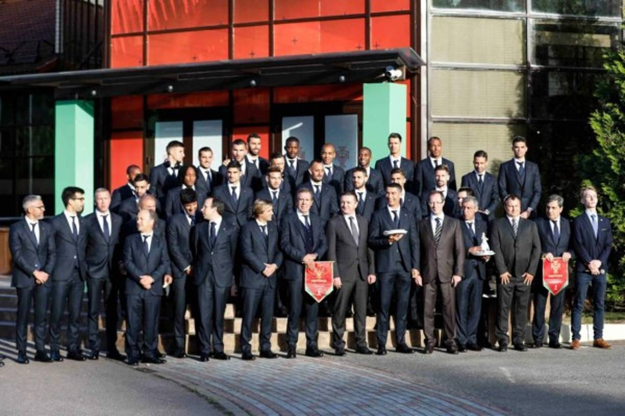 Todos los integrantes de la selección de Portugal ya en Moscó. Foto @selecaoportugal
