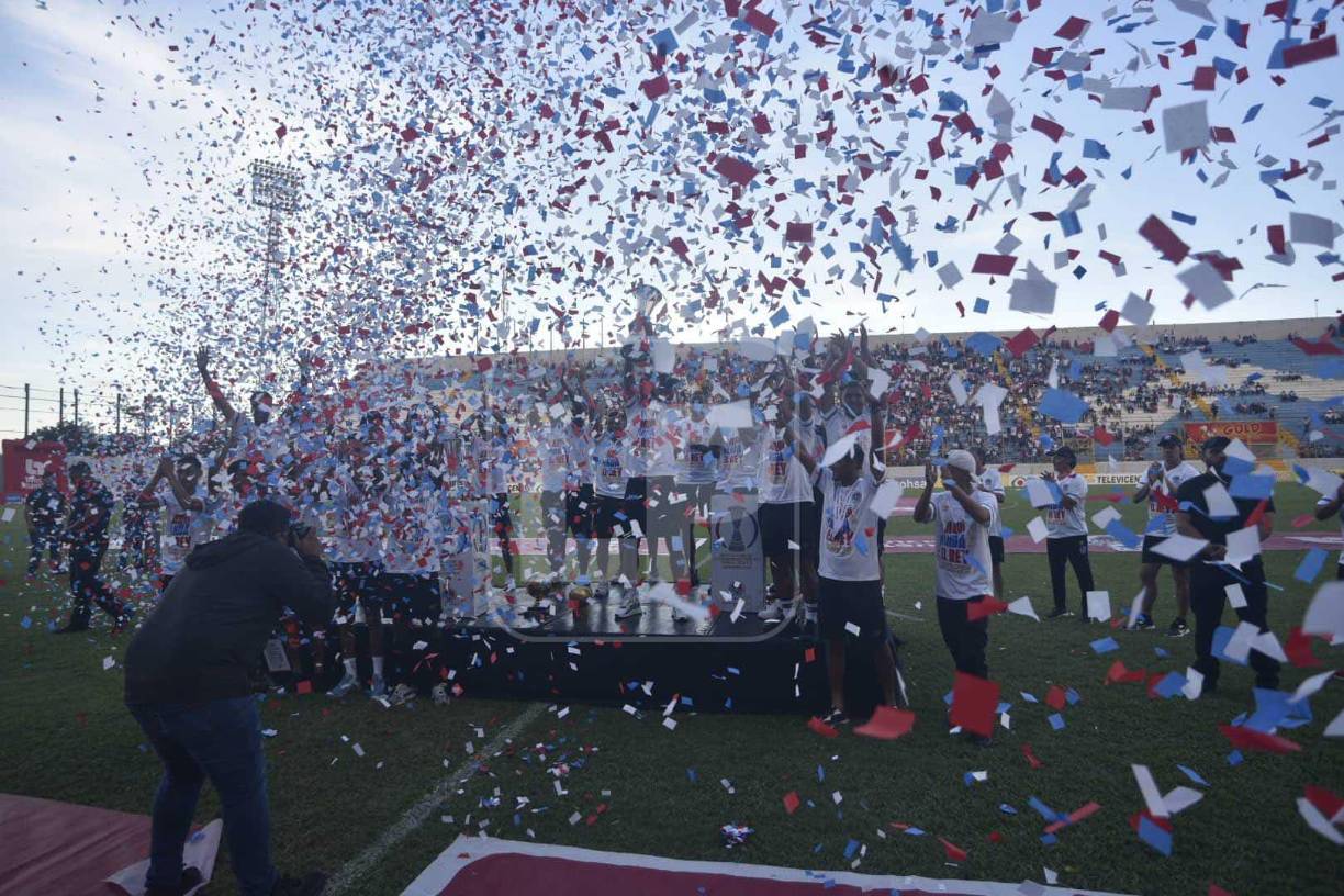 ¿Molestia en Motagua? Así presentó Olimpia las Ligas Concacaf en el estadio Morazán