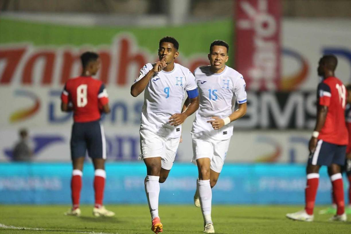 Antony ‘Choco‘ Lozano marcó el empate de Honduras ante Cuba y así lo celebró.