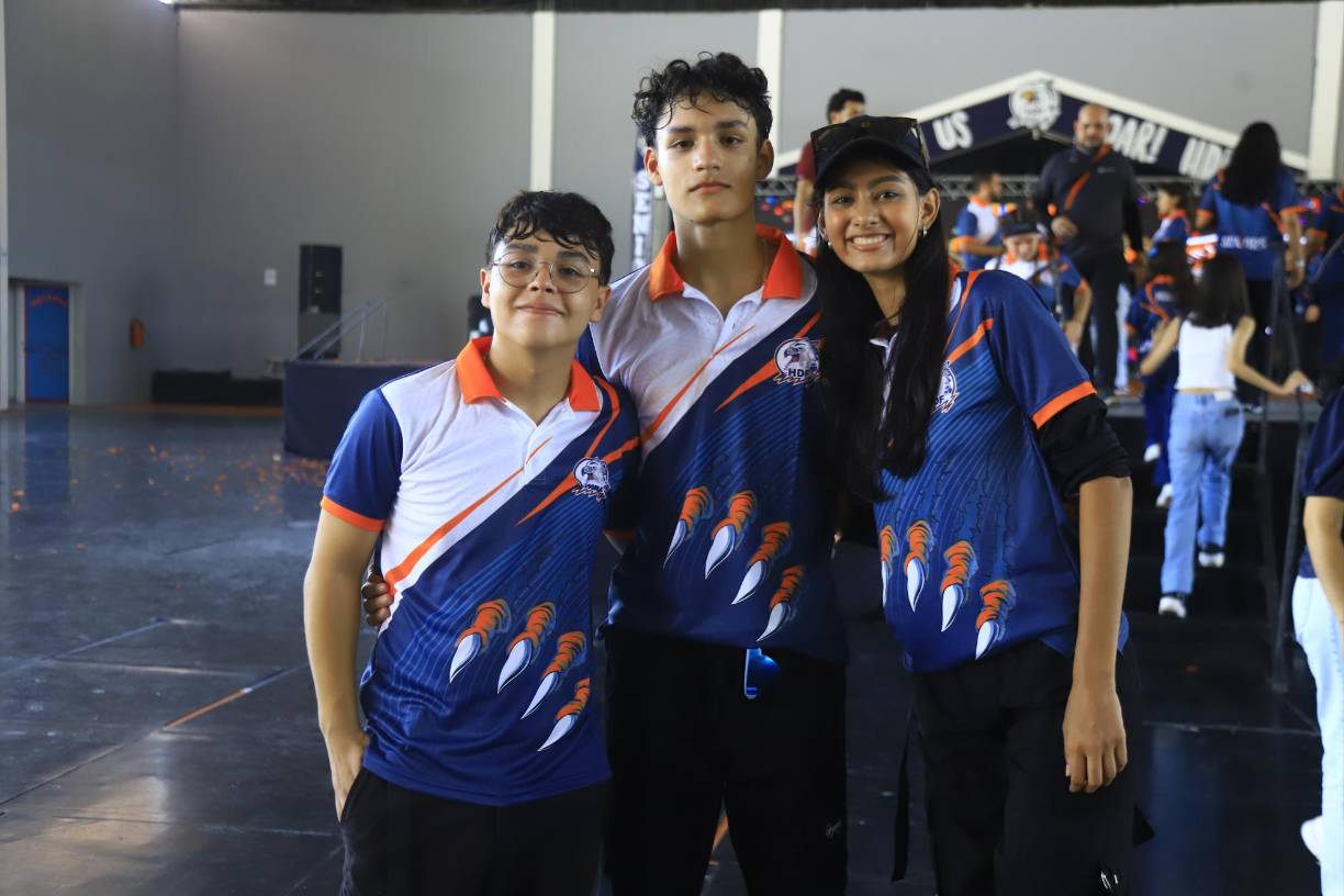 Gael Jiménez, Josué López y Abby Guzmán