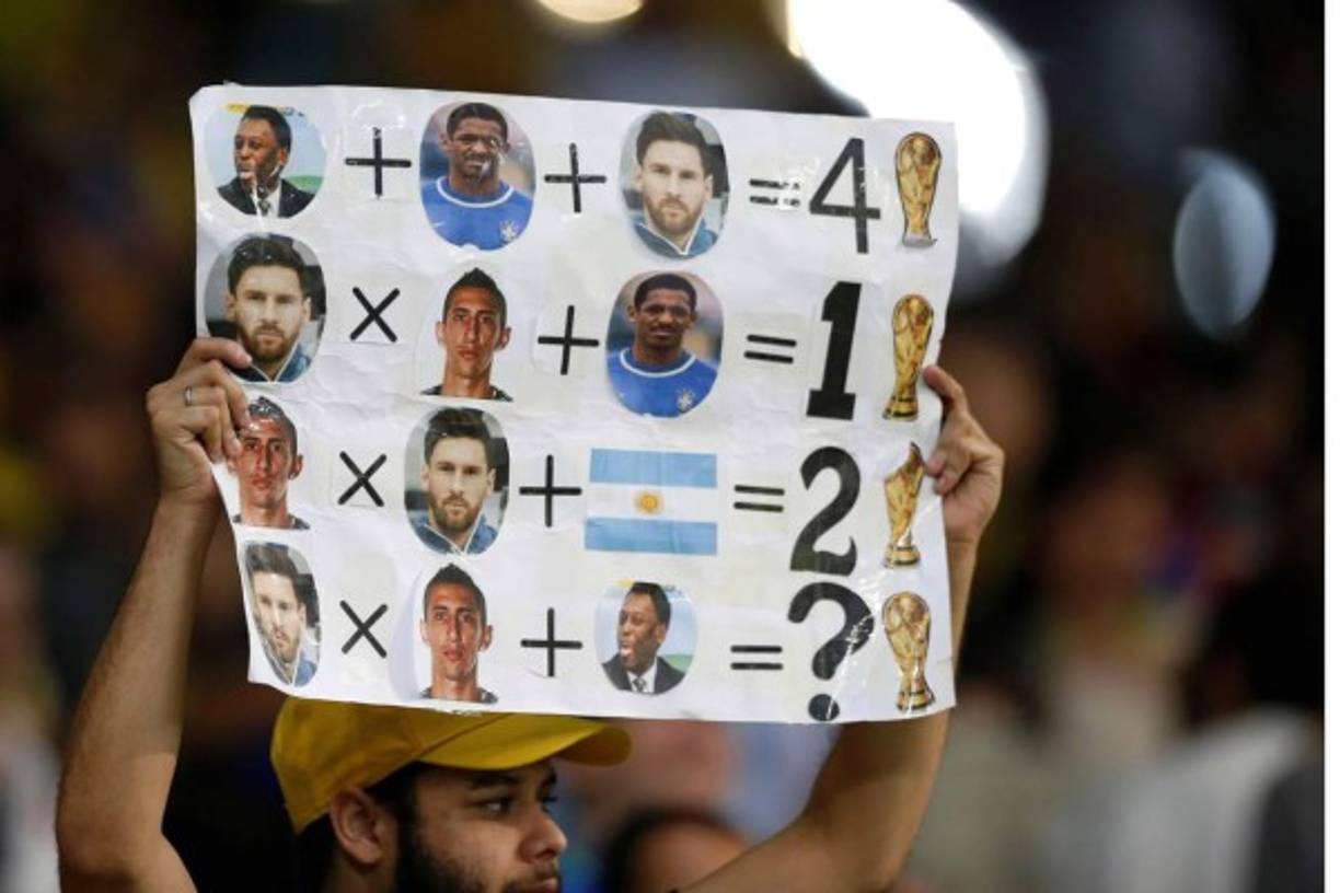 Otro aficionado brasileño burlándose de Messi y compañía.