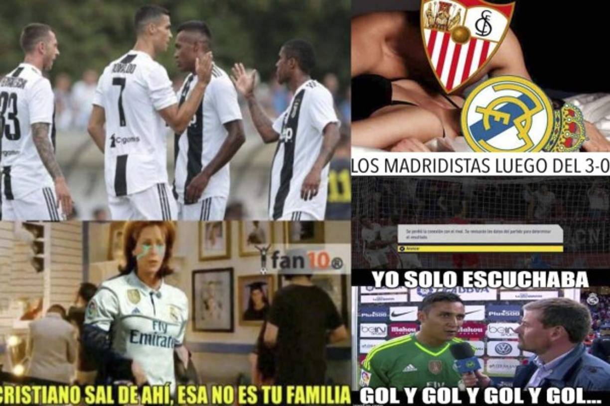 El Real Madrid dejó escapar la oportunidad de ser líder de España y fue goleado 3-0 por el Sevilla por lo que las redes sociales han estallado con crueles memes contra el club merengue.
