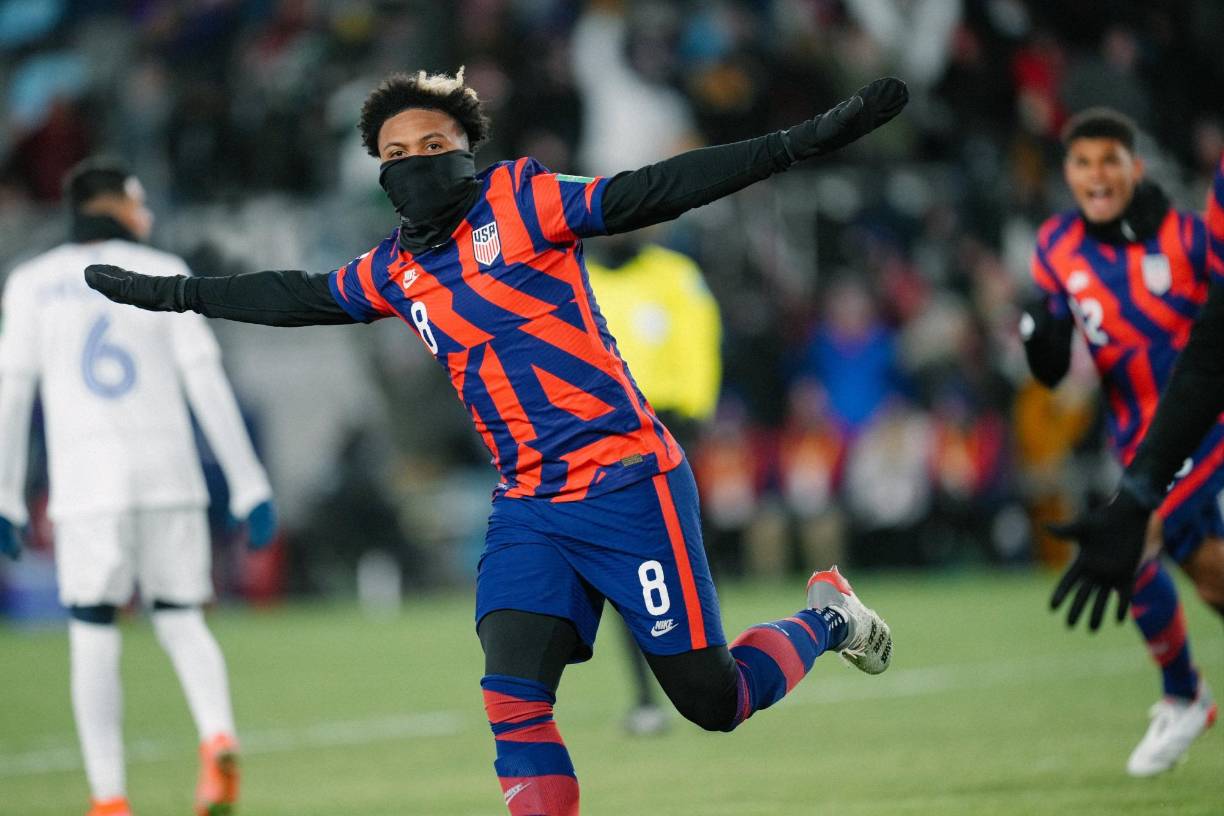 Weston McKennie marcó el 1-0 de Estados Unidos y así lo celebró.