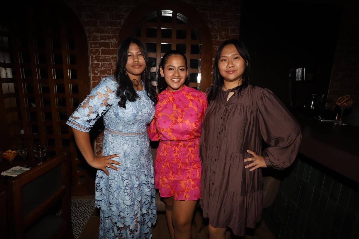 Emily Fonseca, Angelina Nuñez y Cindy Zhutan
