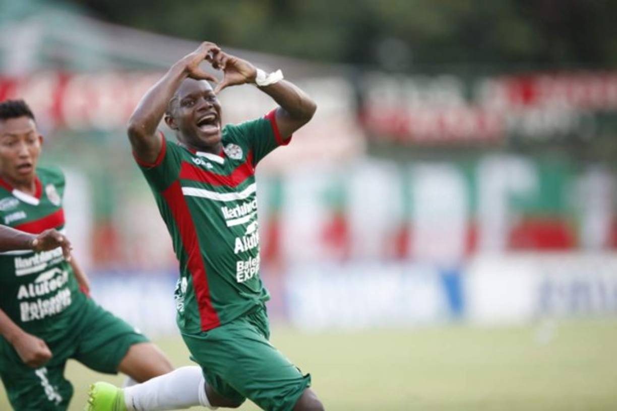 Júnior Lacayo el joven delantero de 22 años ha recuperado el brillo en el Marathón y podría ser una opción camino a Qatar 2022.