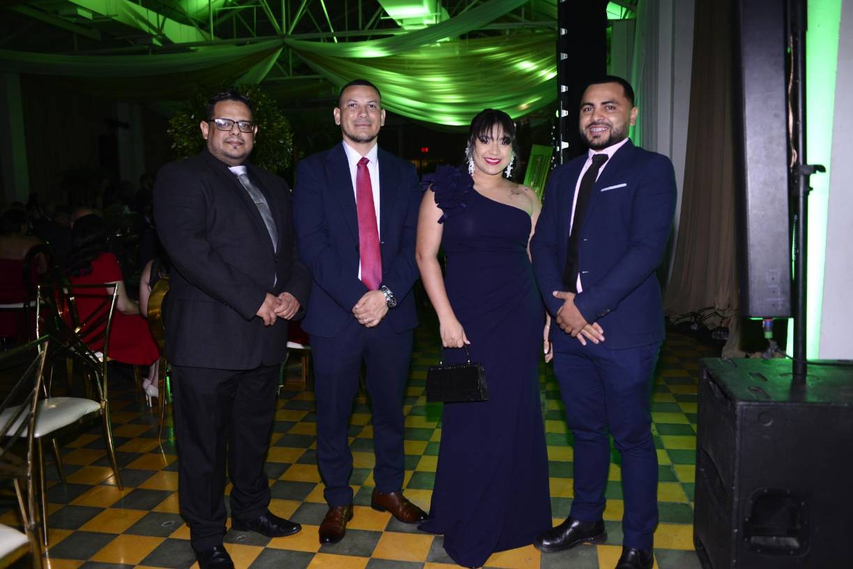 Gustavo Graugnard, Saúl Banegas, Marisol Alfaro y Moisés Pacheco