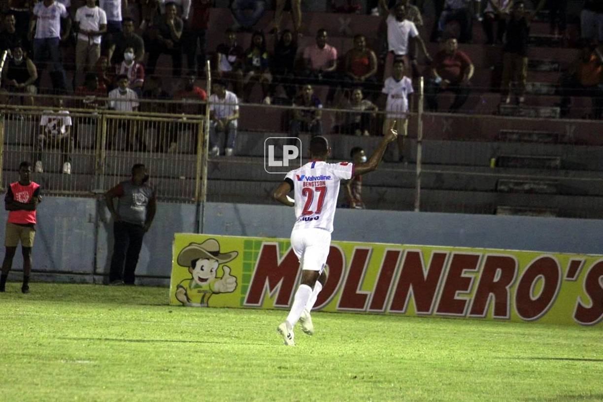 Bengtson marcó el primer gol del Olimpia en el campeonato.