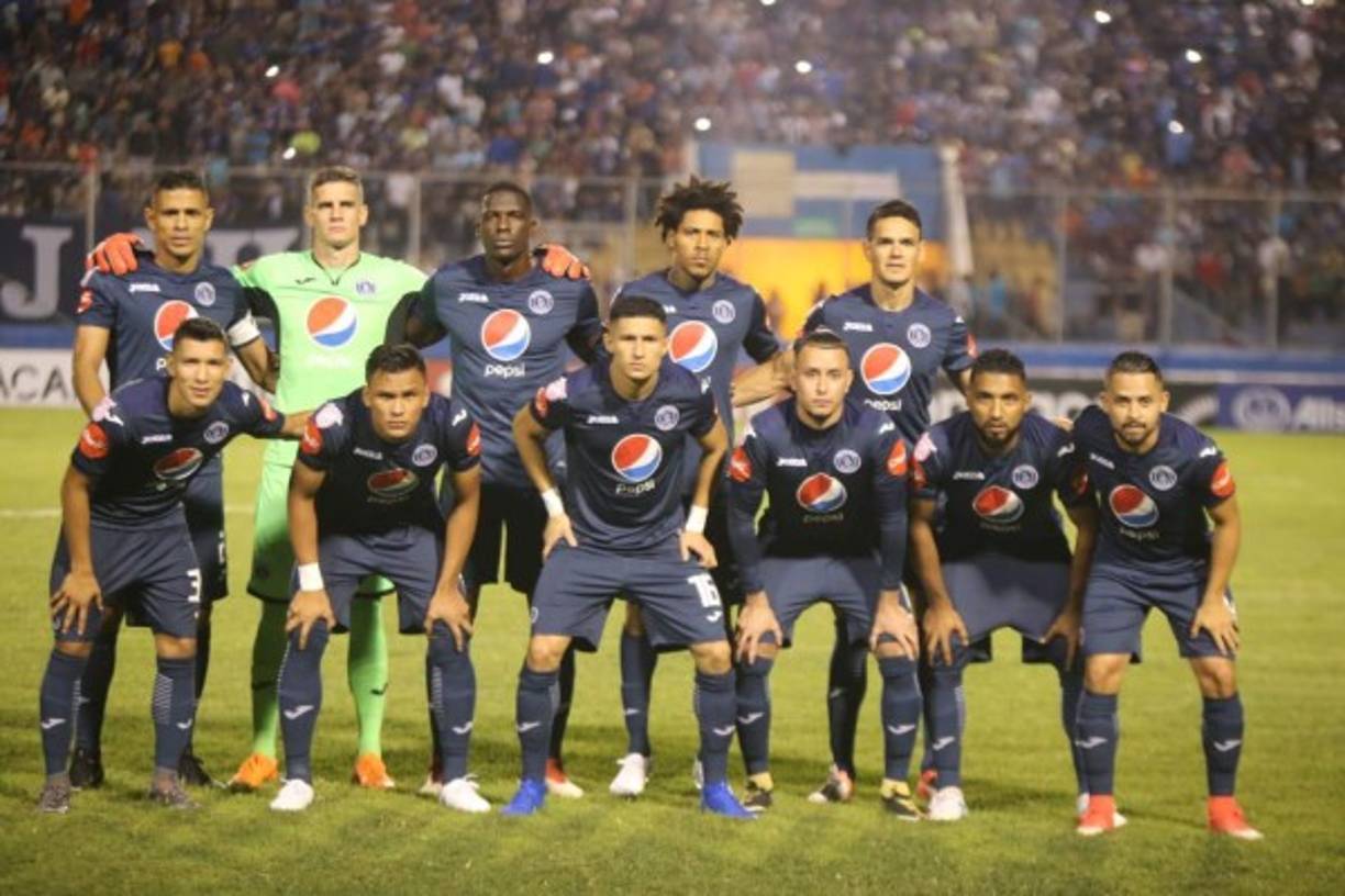 El once titular del Motagua contra el Tauro FC.