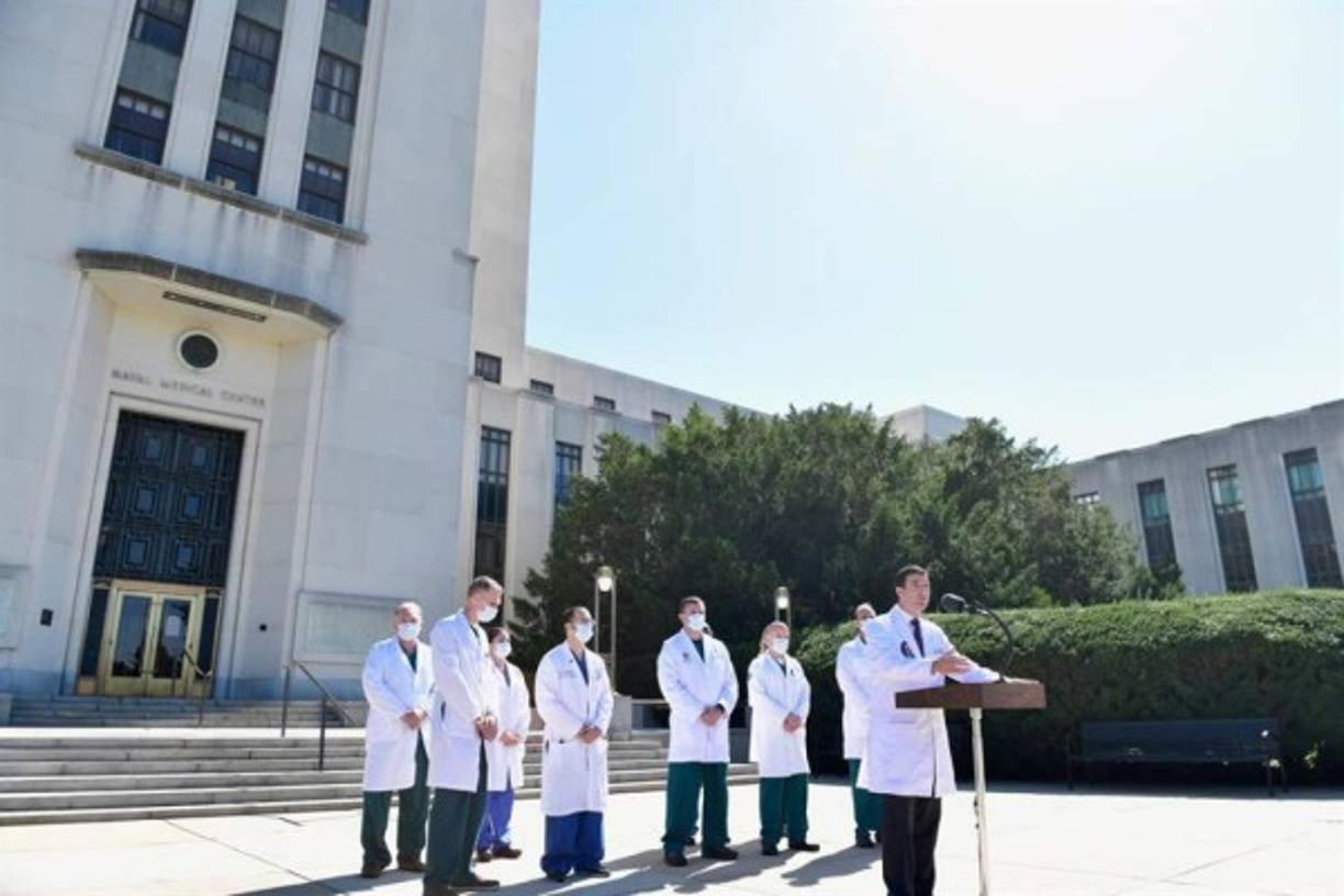 El equipo está liderado por el doctor Sean Conley, el médico de Trump en la Casa Blanca.