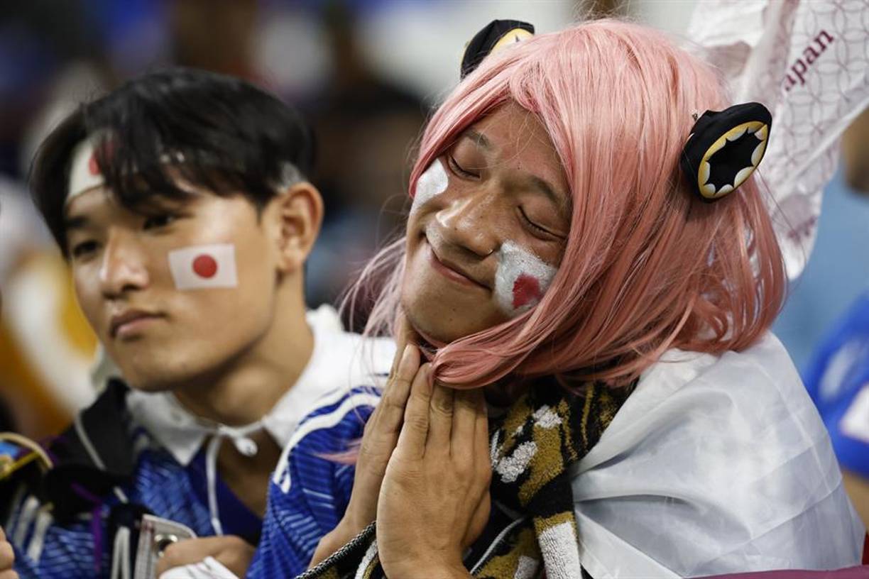 El anime también se hizo presente, y este fanatico llegó vestido como Anya de Spy X Family.