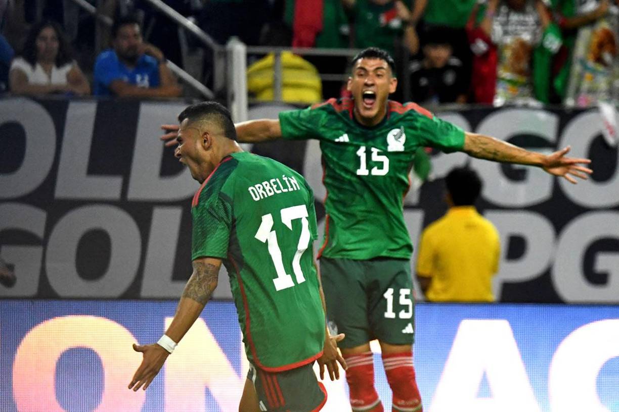 Orbelin Pineda gritó a todo pulmón su gol para el 3-0 de México ante Honduras.