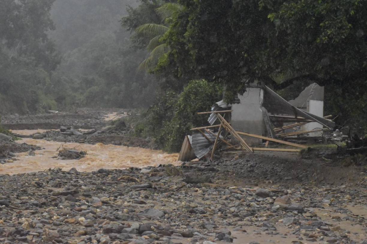La quebrada Orica destruyó viviendas en la comunidad que lleva su mismo nombre en Sabá. 