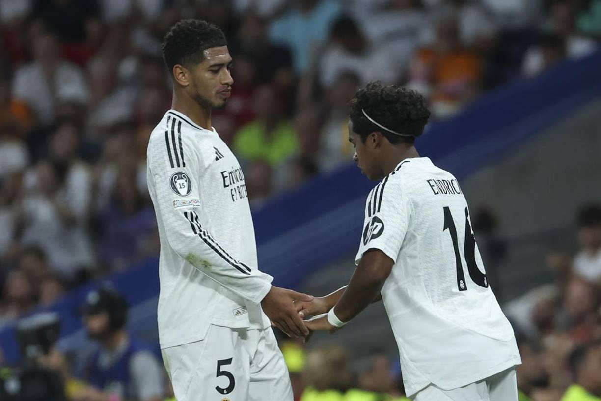 Ancelotti movió su banco de suplentes y mandó al campo a Endrick en lugar de Bellingham.