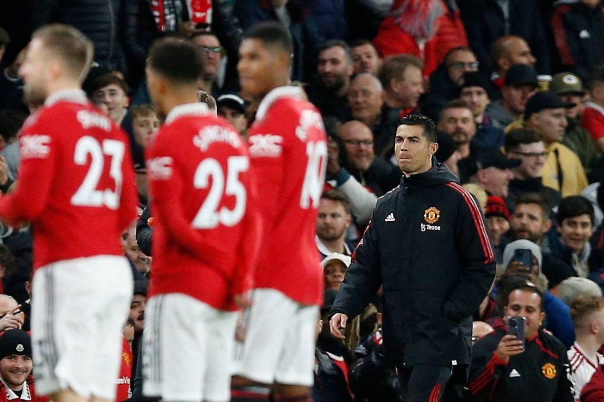 CR7 volvió al banco de suplentes tras su titularidad en los últimos dos partidos del Manchester United.