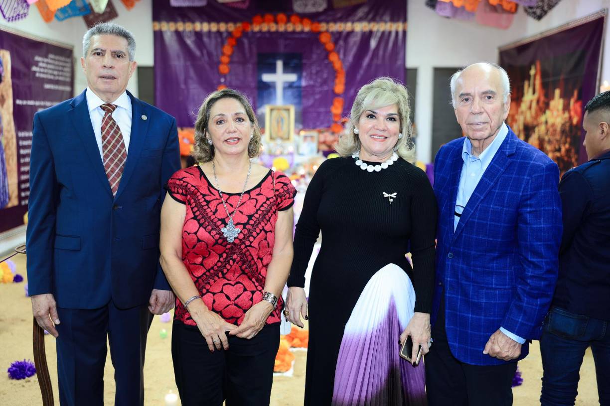 Gilberto y Maribel Limón junto a Suyapa y Maurizio Chiovelli