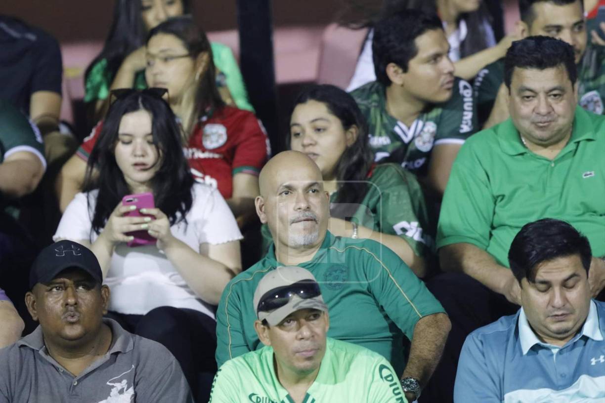 Orinson Amaya, presidente del Marathón, acompañó al equipo junto a varios directivos del club verdolaga.