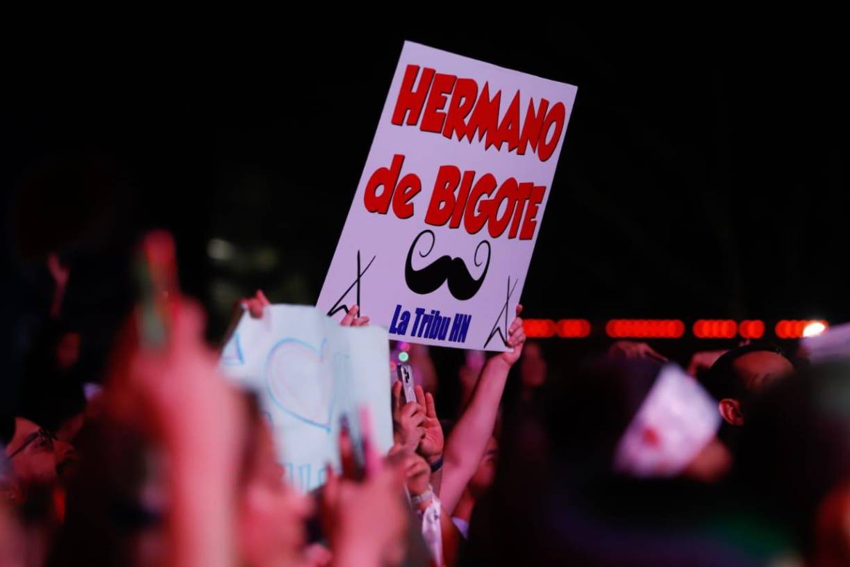 Los fans del artista presumieron su creatividad en las distintas pancartas que llevaron.