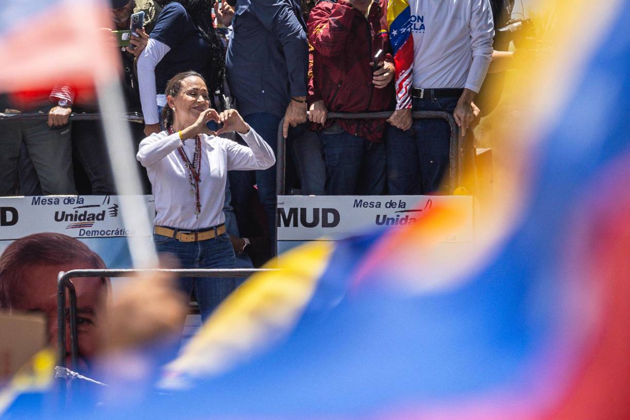 Fotografía de archivo de la líder opositora de Venezuela María Corina Machado. 