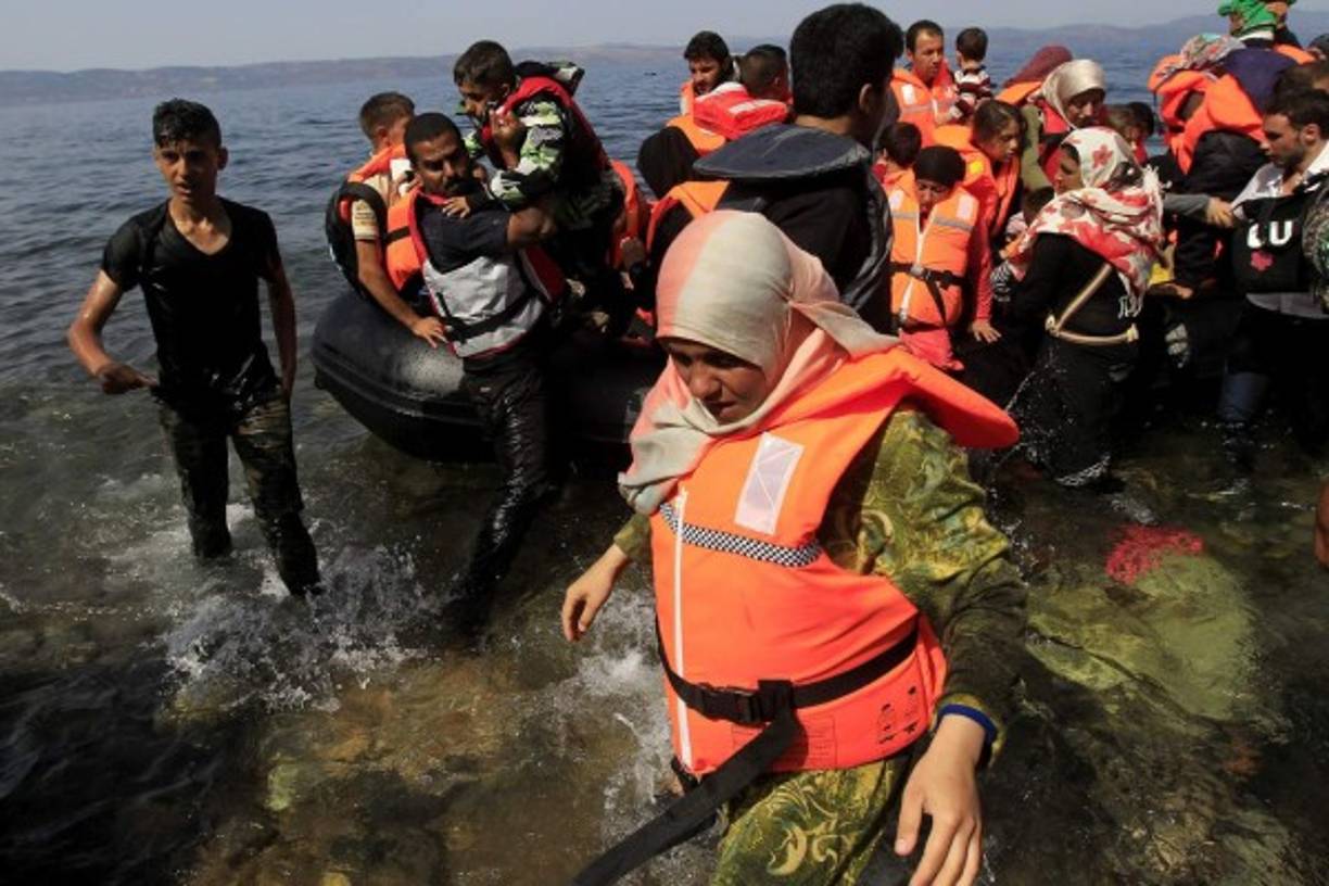 Las escenas en la costa griega son indescriptibles