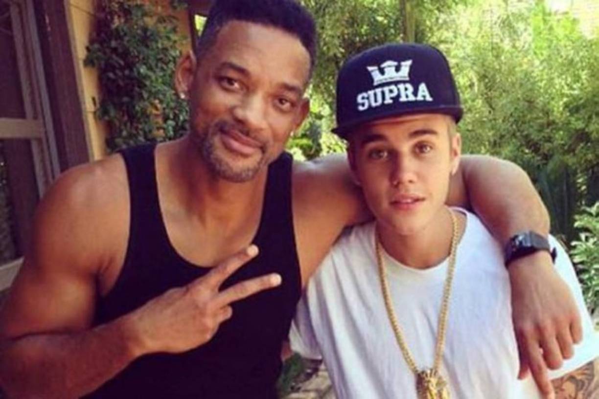 El secreto de Will Smith es rodearse de famosos jóvenes, seguramente eso es. ¡Justin Bieber si que lo es!
