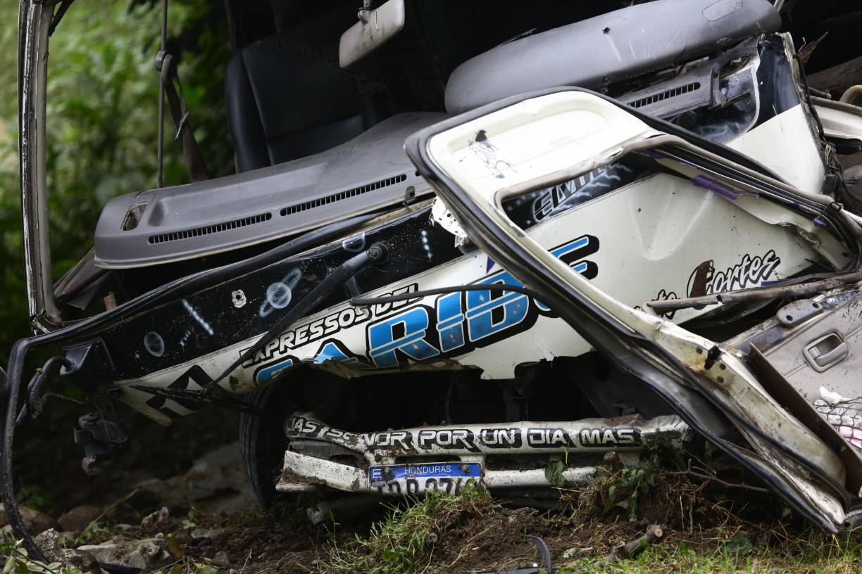 El bus realizaba la ruta desde Puerto Cortés hacia San Pedro Sula.