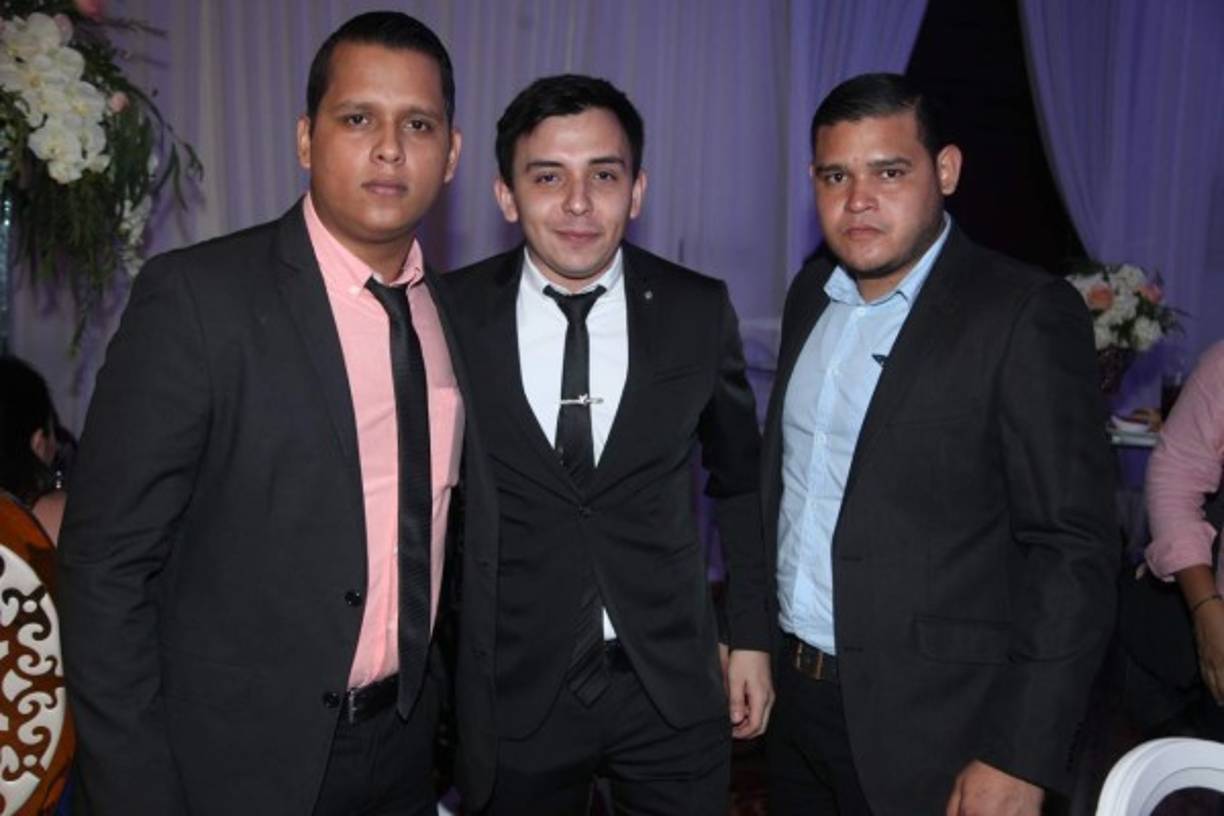 Axel Vallecillo, Fernando Peña y Danilo Lemus.