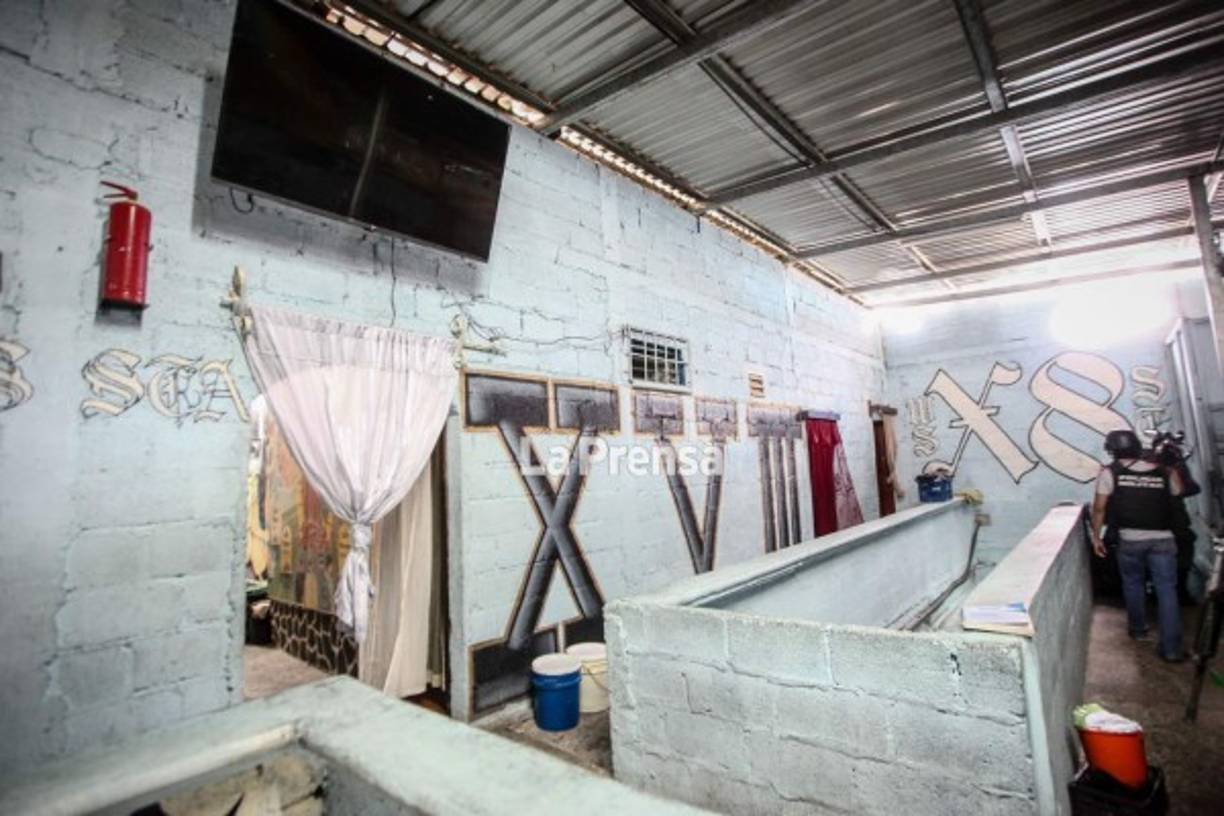 Las pandillas también marcan las zonas internas.