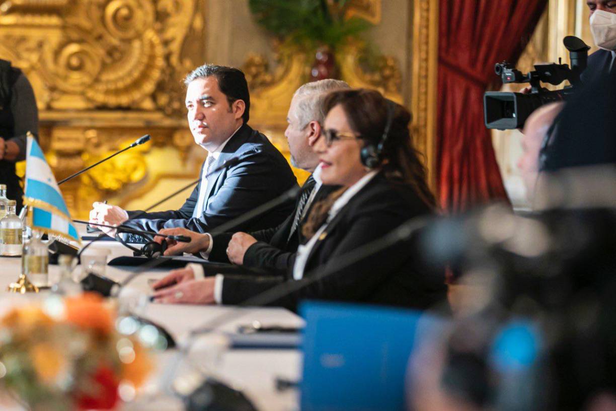 Imágenes del encuentro bilateral entre la comitiva hondureña, encabezada por la presidenta Xiomara Castro. 