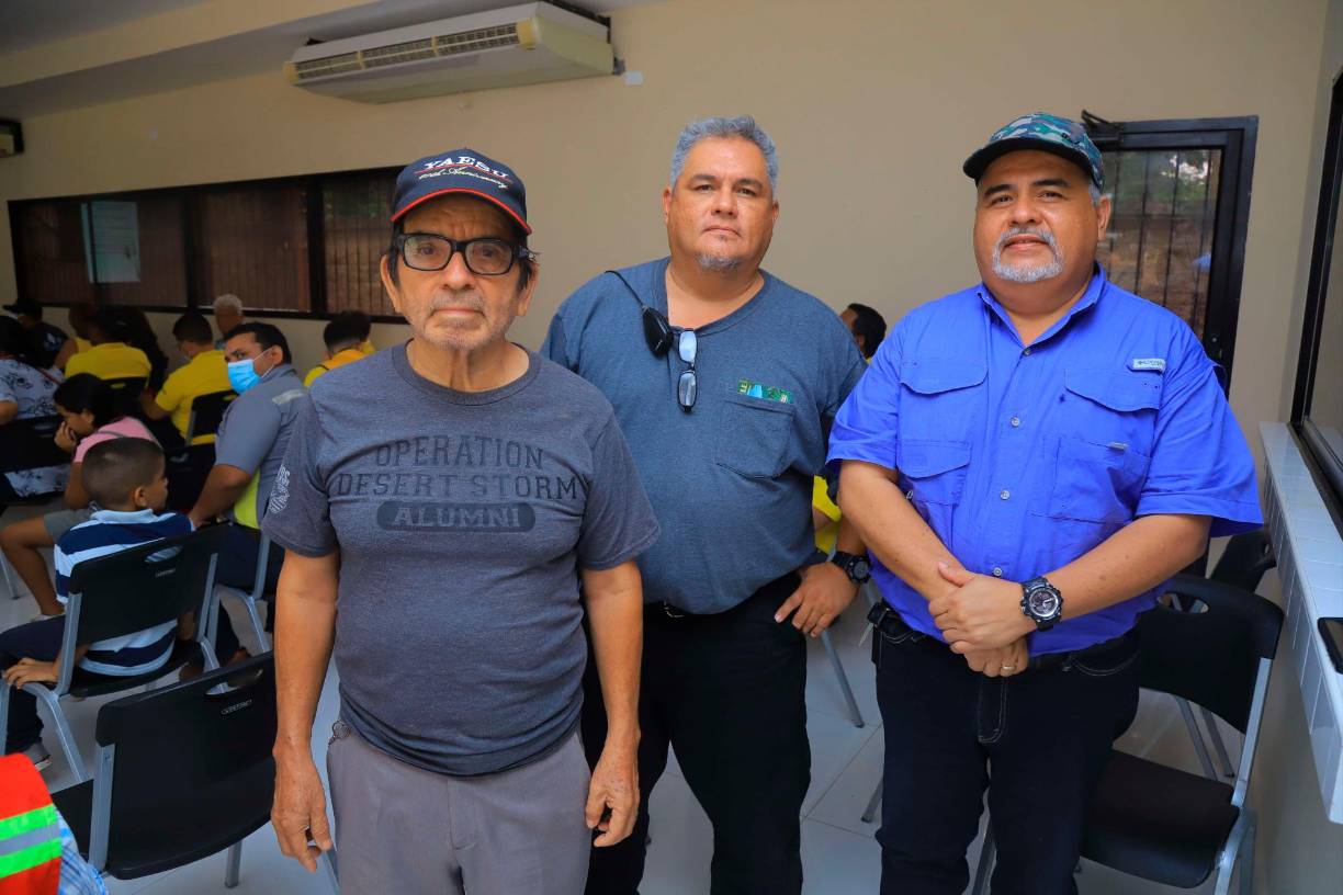 Cándido Alvarado, César Ham y Javier Ham
