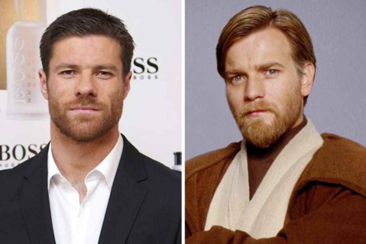 XABI ALONSO / OBI-WAN KENOBI. Parece que el mediocampista fue Padawan de Obi Wan, porque la fuerza lo ha acompañado durante toda su carrera con numerosos títulos en equipos de primer nivel.