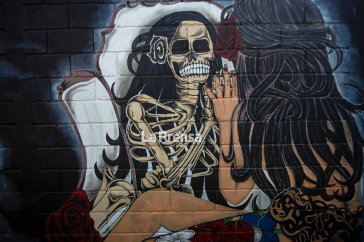 Uno de los grafitis en la Penitenciaría Nacional Marco Aurelio Soto.