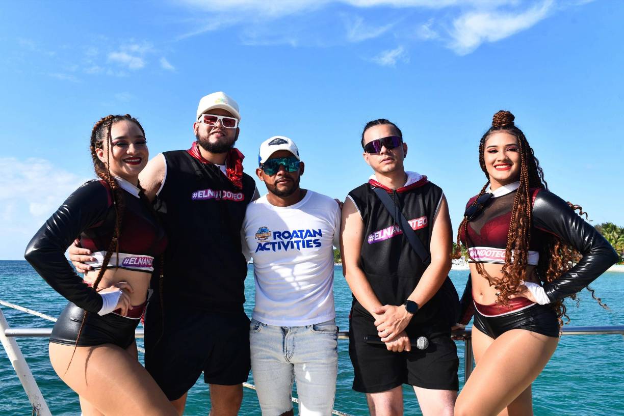 Génesis Surisadday, Dj Nando, Joshua Rodríguez, Luis Enrique y Kimberly Madrid