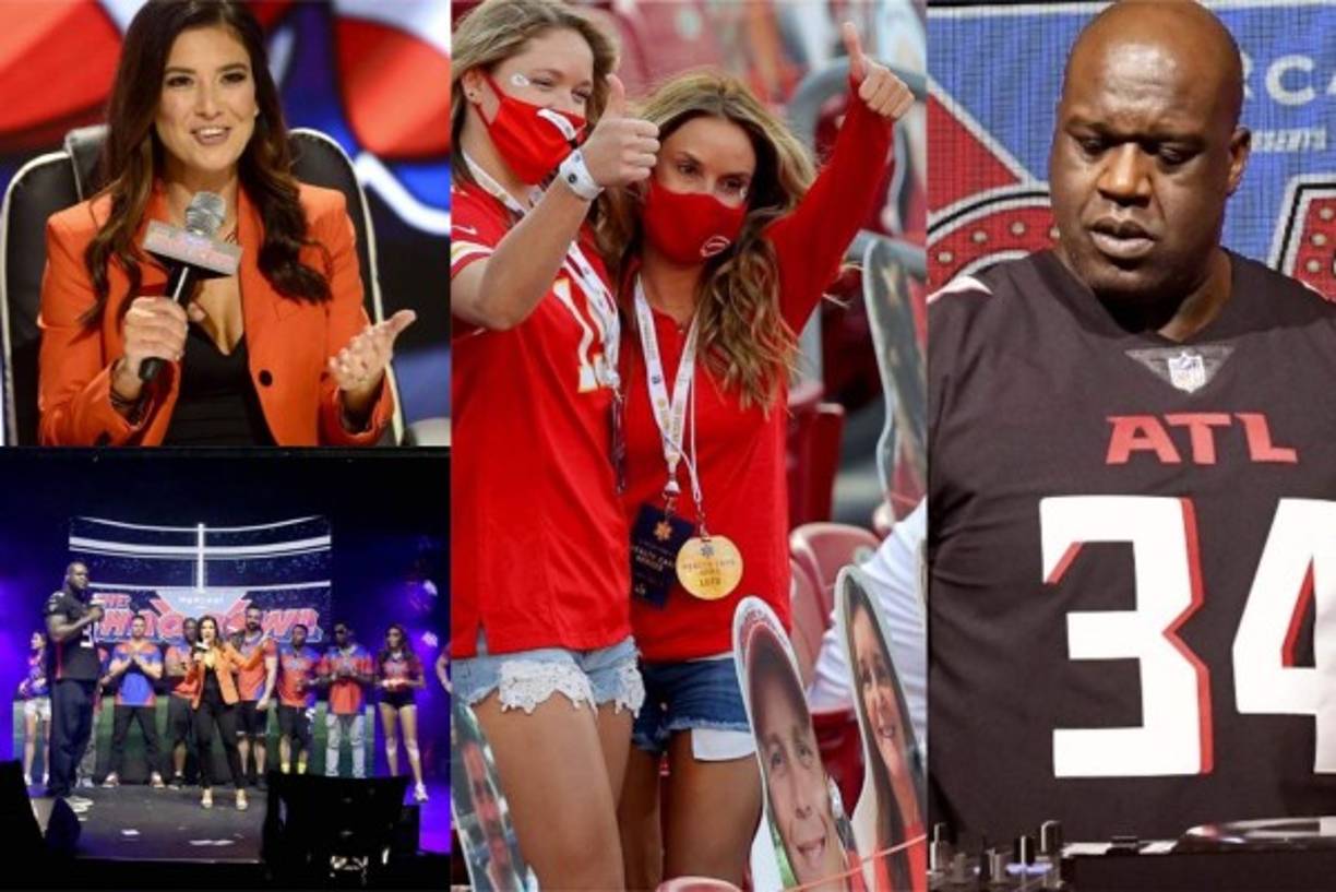 En el Super Bowl LV se vive como cada año una verdadera fiesta deportiva y hoy no ha sido la excepción pese a que estamos en plena pandemia. Mira las chicas que han deslumbrado y el show que armó Shaquille O'Neal. Fotos AFP.