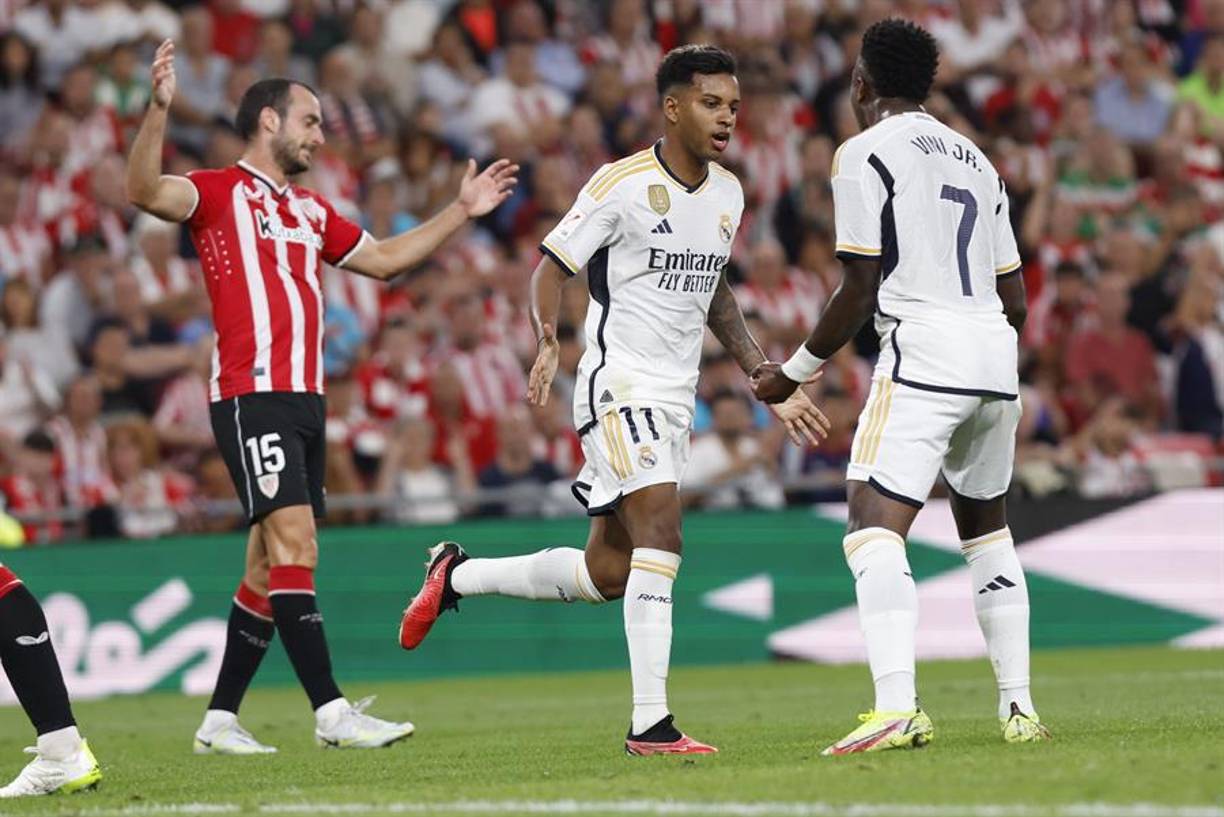 Esto impidió que hubiera grandes ocasiones por ninguno de los dos lados hasta que Rodrygo halló el camino del gol.