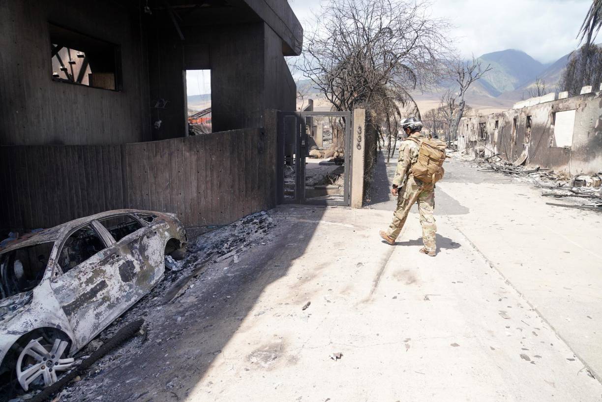 Green explicó que pueden pasar meses antes de que se devuelva la corriente a algunas de las zonas más devastadas por el fuego. 