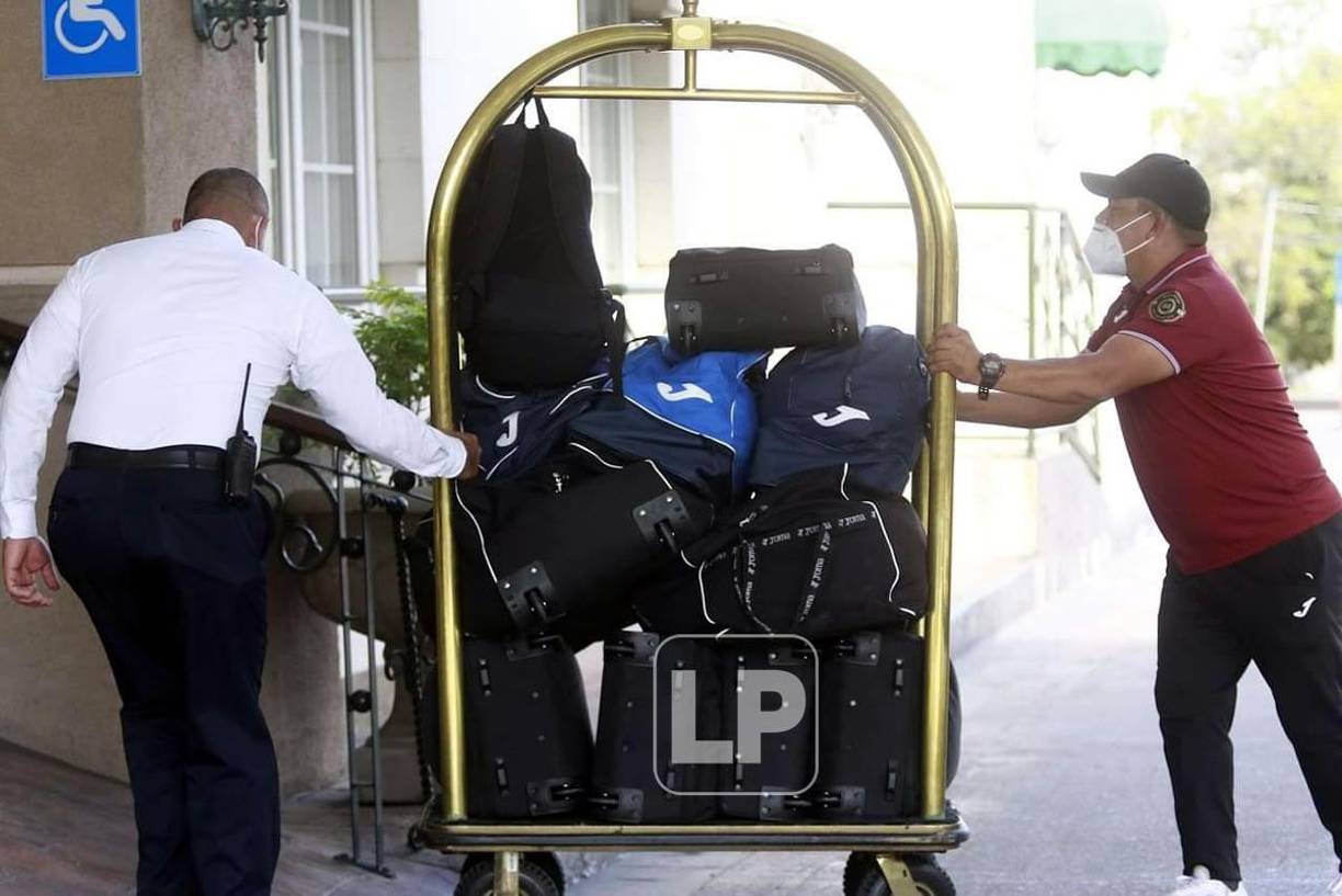 Motagua llegó con muchas maletas a San Pedro Sula, pues el domingo sale rumbo a la Ciudad de Guatemala para buscar remontar ante Comunicaciones.