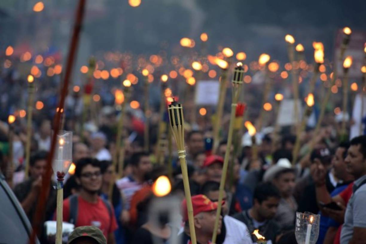 Las protestas se han realizado en todo el país en Honduras.