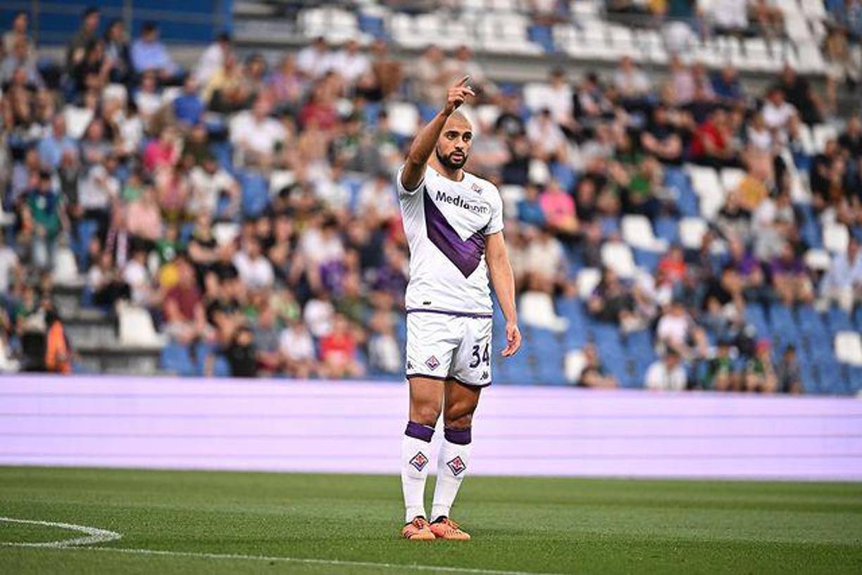 Sofyan Amrabat se aleja del Atlético. El United es el mejor posicionado para llevarse al futbolista de la Fiorentina.