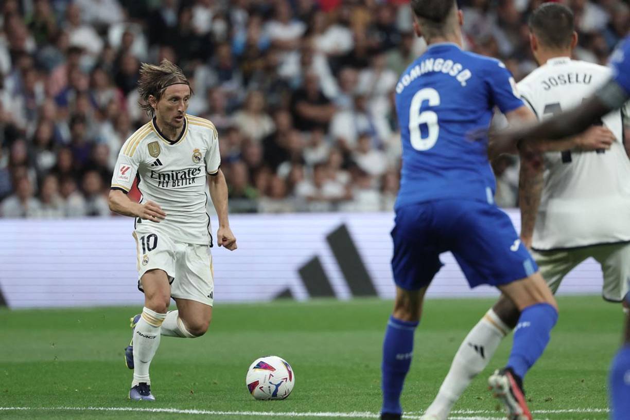 El croata Luka Modric fue titular contra el Getafe,