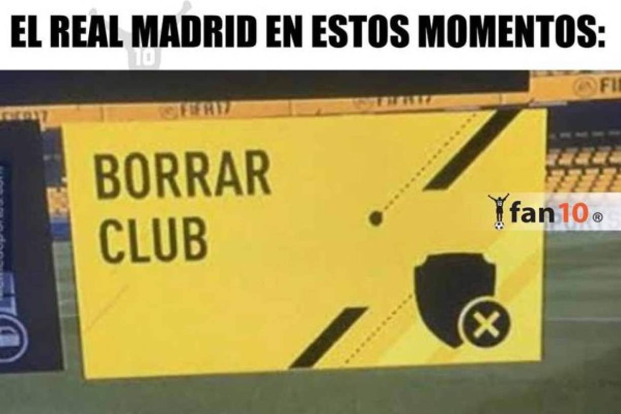 Real Madrid es objeto de burlas con crueles memes tras la goleada ante el Atlético.